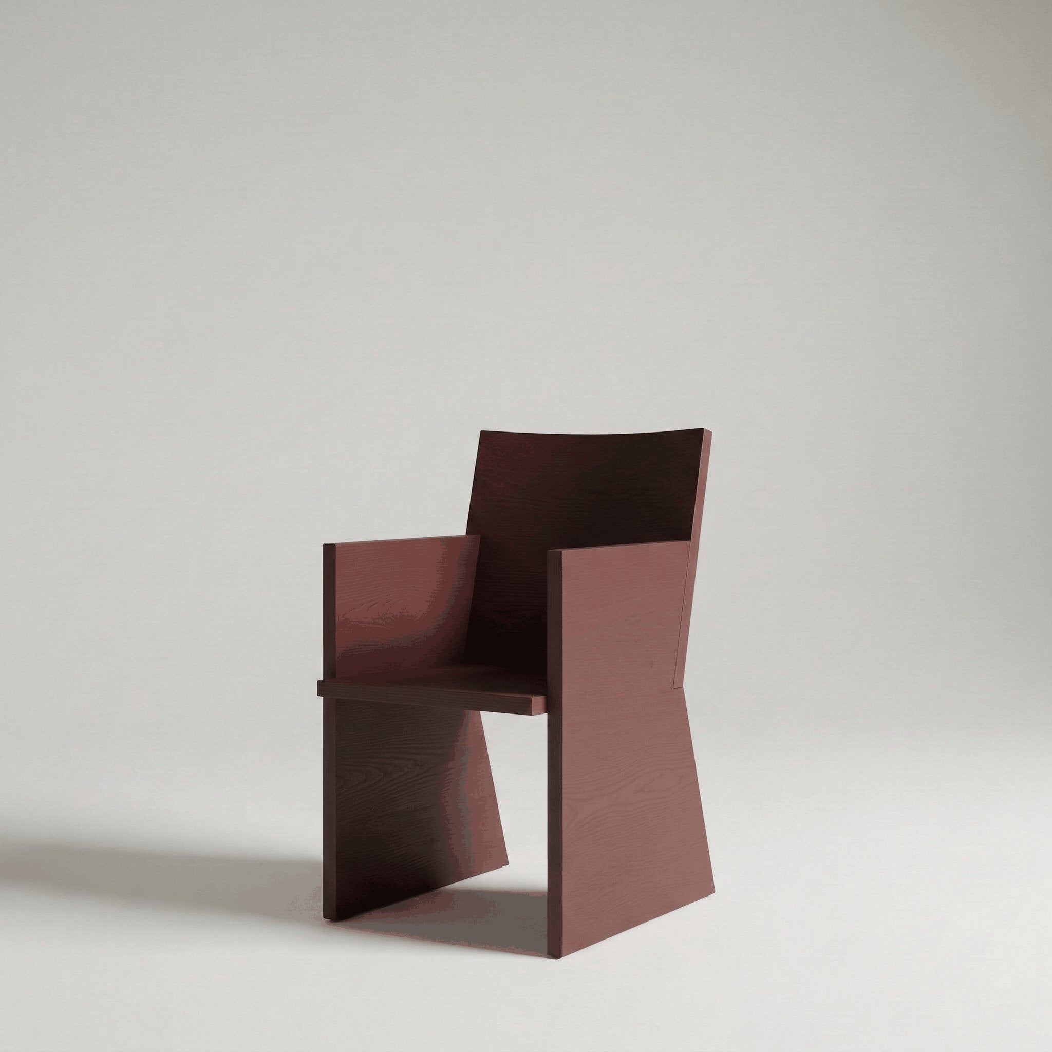 Bois — Geometric Slab Armchair view 3