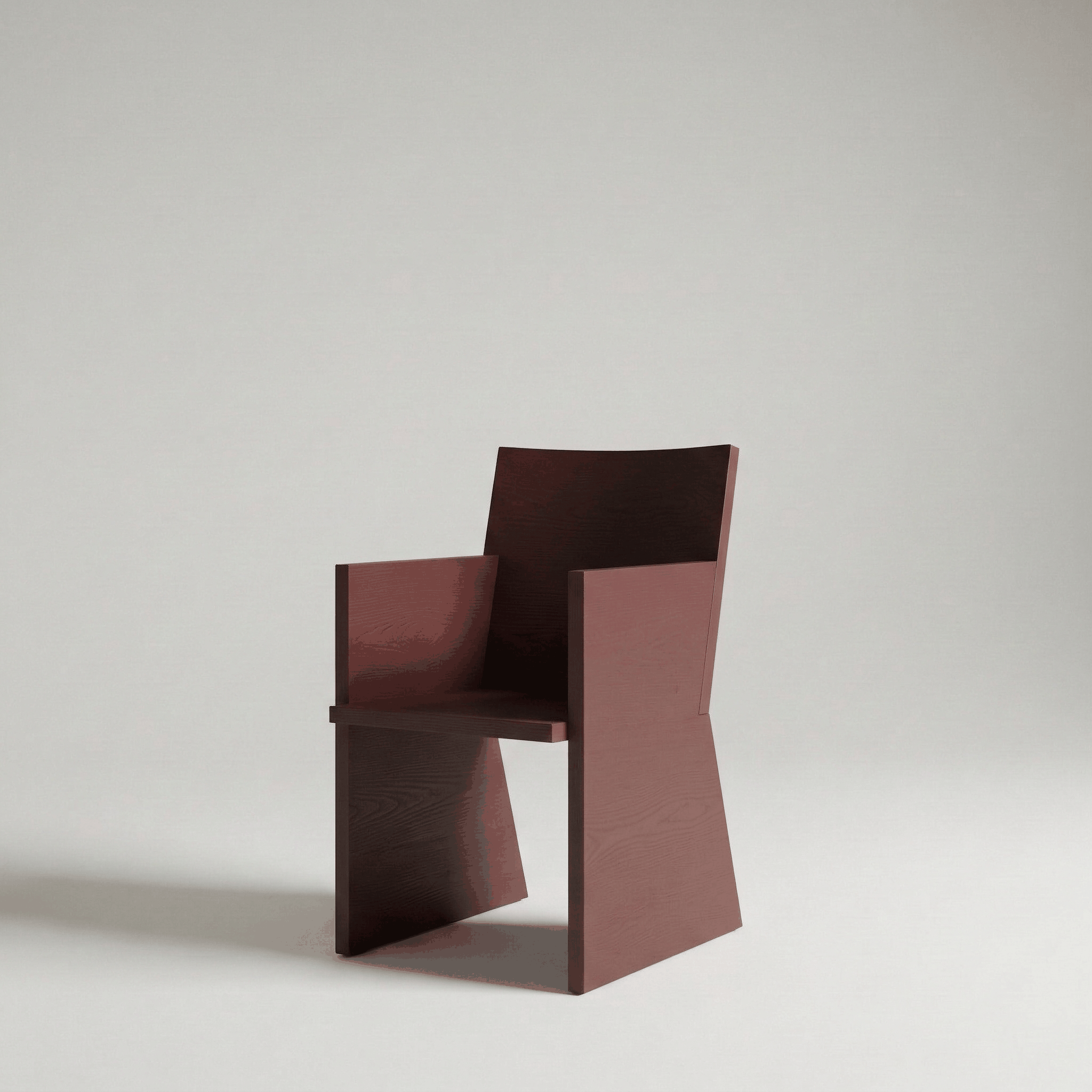 Bois — Geometric Slab Armchair view 3
