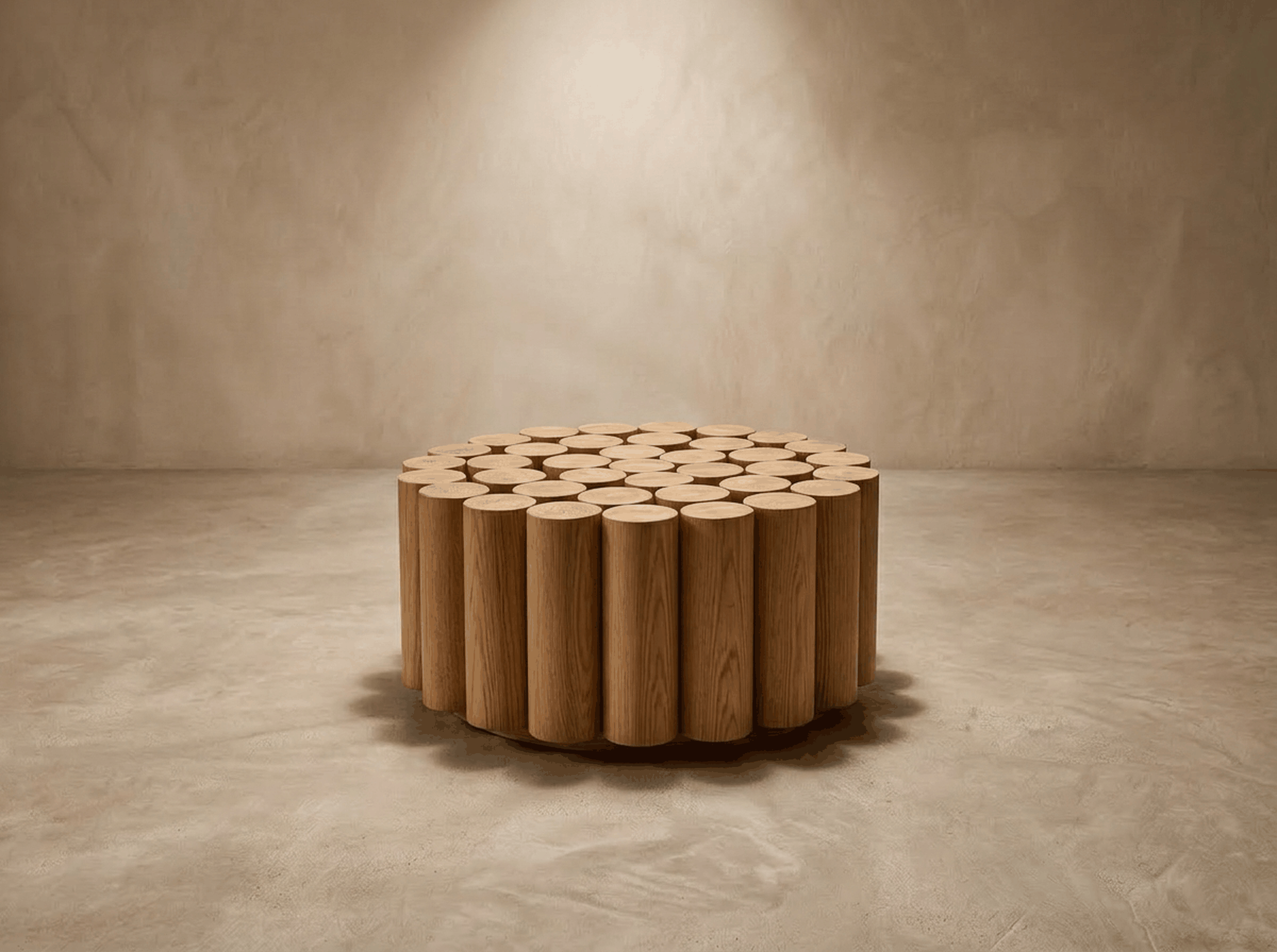 Ceppo Tondo — Round Coffee Table