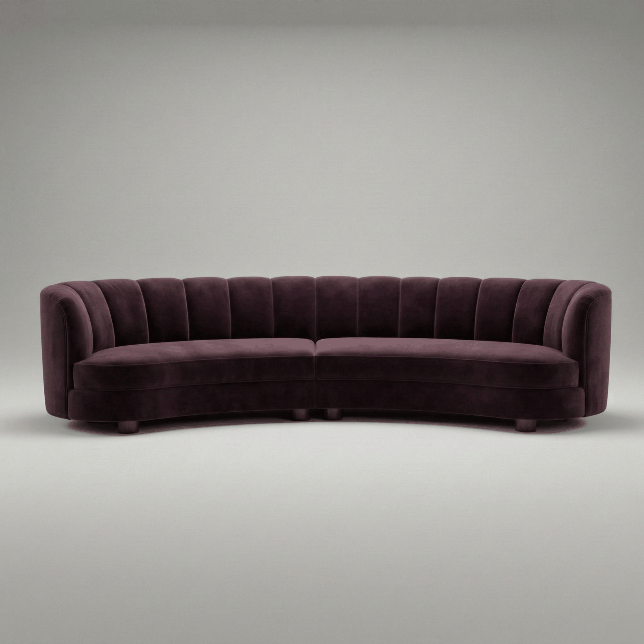 Galbe — Curved Crescent Sofa view 2