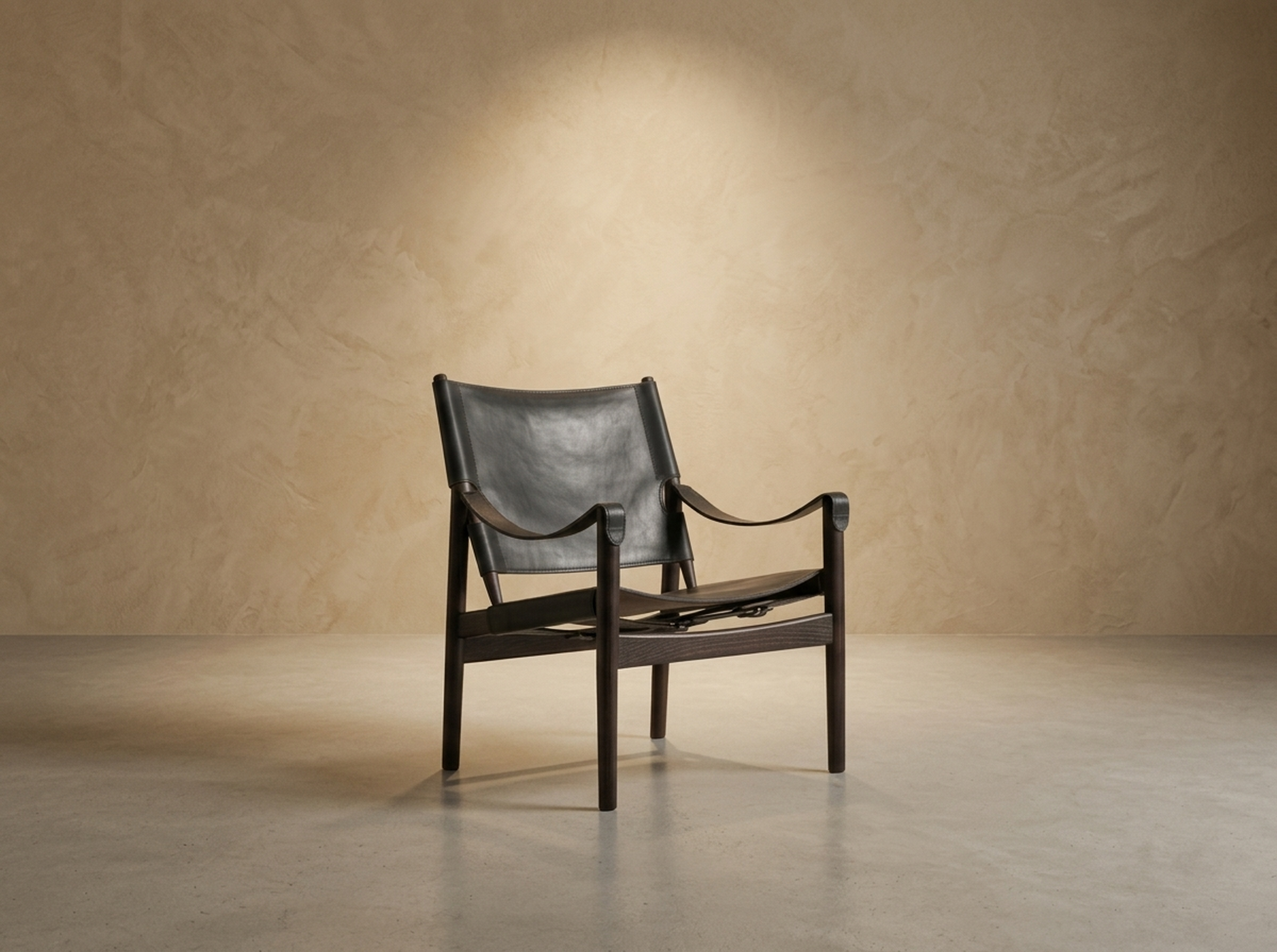 Selle — Leather Sling Armchair