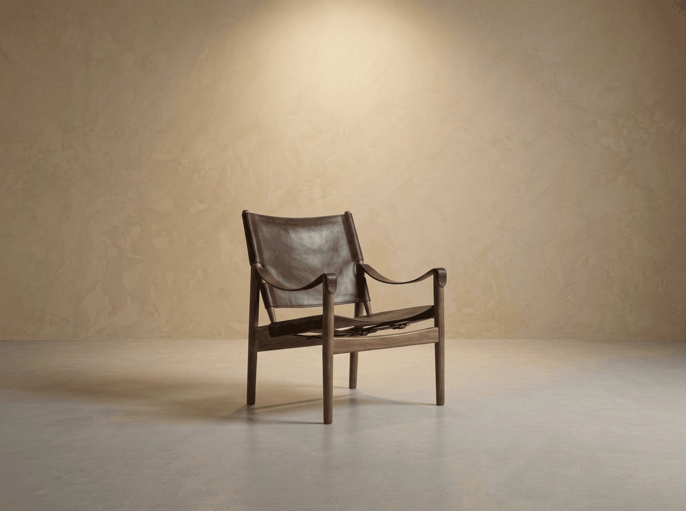 Selle — Leather Sling Armchair view 3