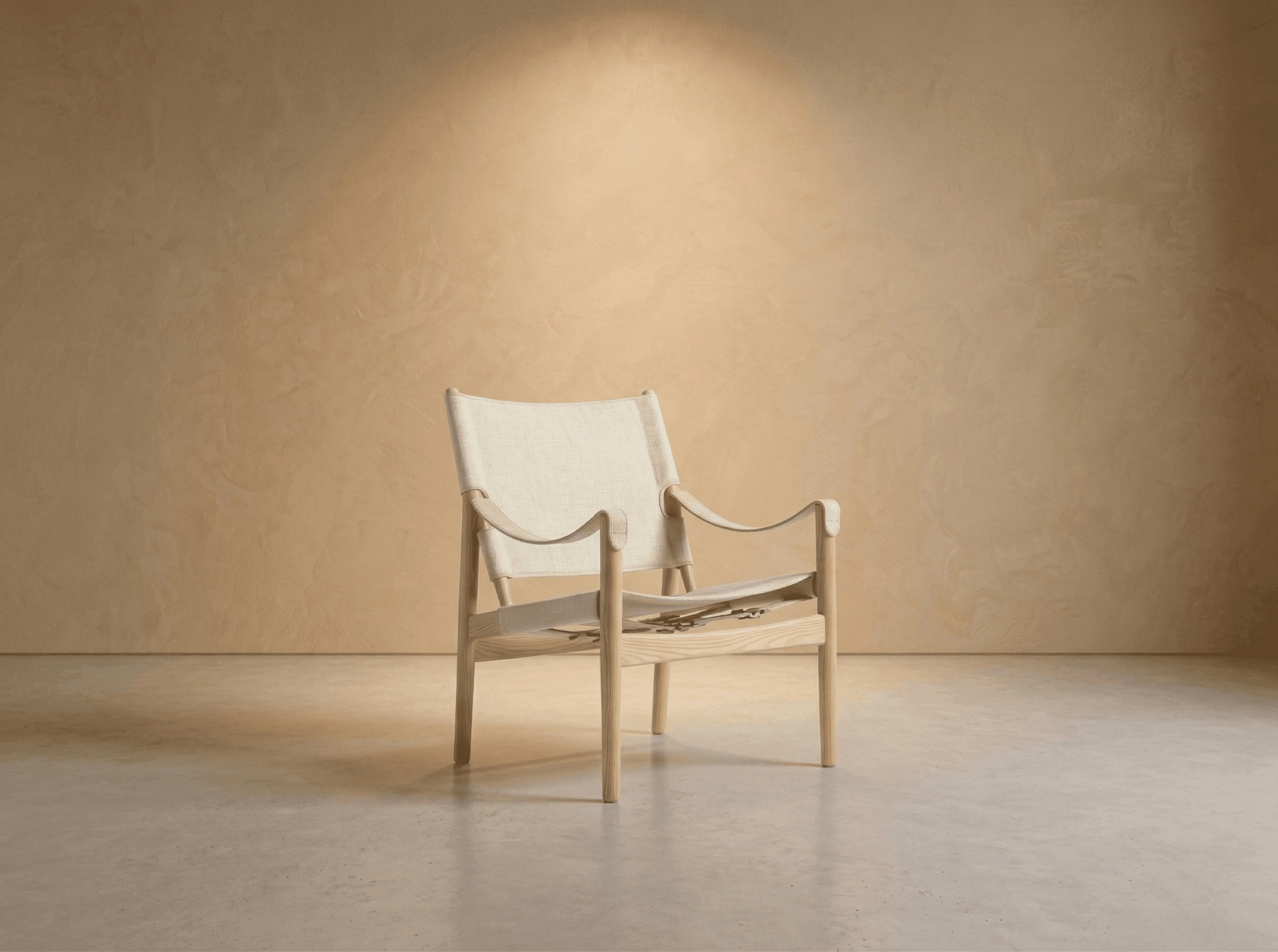 Selle — Leather Sling Armchair view 4